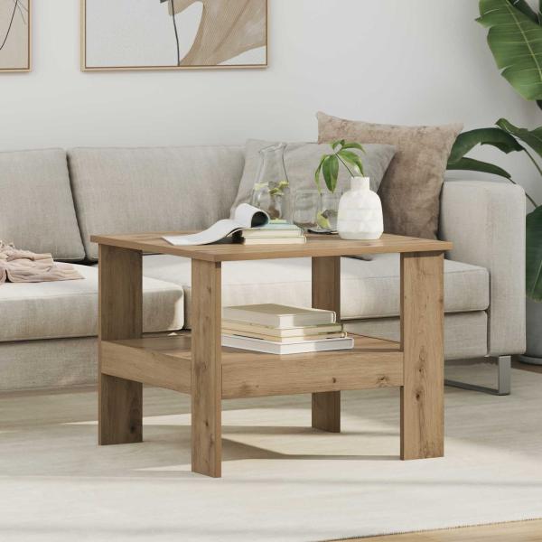 ARDEBO.de - Couchtisch Artisan-Eiche 57 x 55 x 45 cm Holzwerkstoff