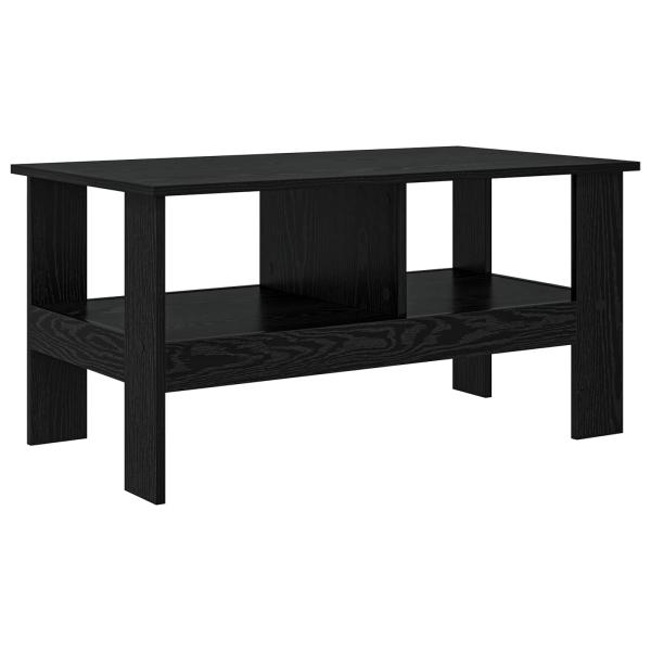 Couchtisch Schwarz Eichen-Optik 90 x 50 x 45 cm Holzwerkstoff