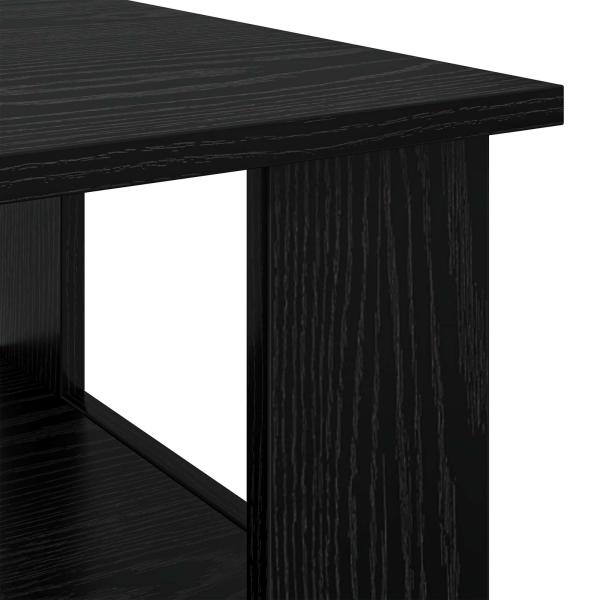 Couchtisch Schwarz Eichen-Optik 90 x 50 x 45 cm Holzwerkstoff