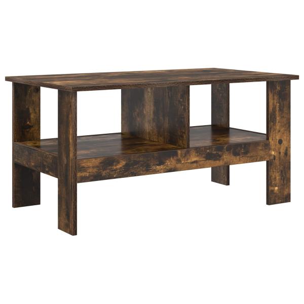 ARDEBO.de - Couchtisch Geräucherte Eiche 90 x 50 x 45 cm Holzwerkstoff