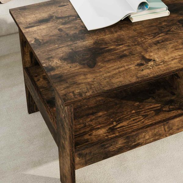 Couchtisch Geräucherte Eiche 90 x 50 x 45 cm Holzwerkstoff