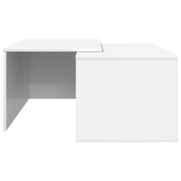 Kaffeetisch Set 2 pcs Weiß Holzwerkstoff