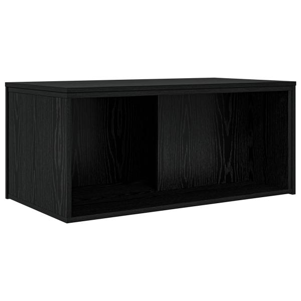 Kaffeetisch Set 2 pcs Schwarz Eichen-Optik Holzwerkstoff