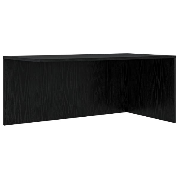 Kaffeetisch Set 2 pcs Schwarz Eichen-Optik Holzwerkstoff