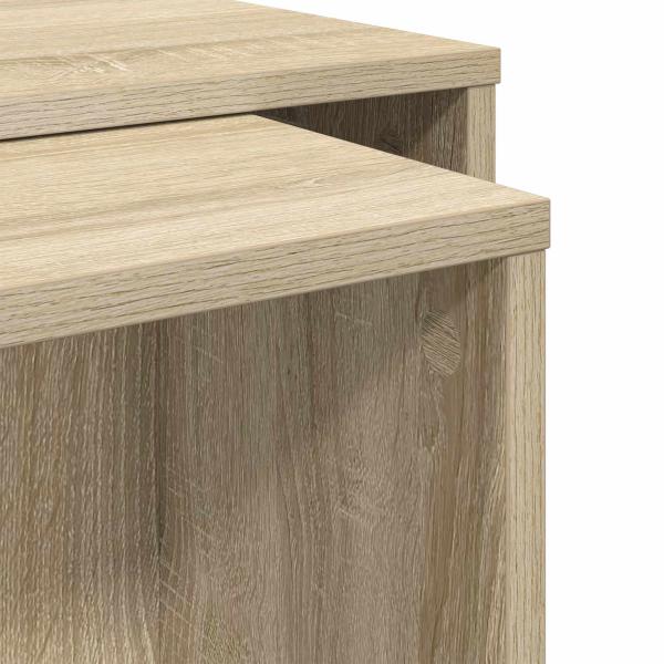 Kaffeetisch Set 2 pcs Sonoma-Eiche Holzwerkstoff