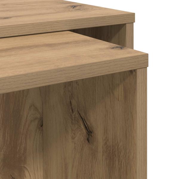 Kaffeetisch Set 2 Stk. Artisan-Eiche 90 x 48 x 40 cm