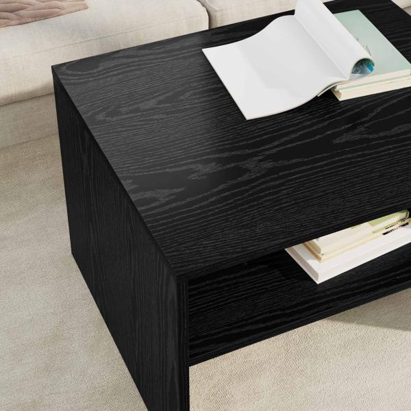 Couchtisch Schwarz Eichen-Optik 60 x 50 x 40 cm Holzwerkstoff