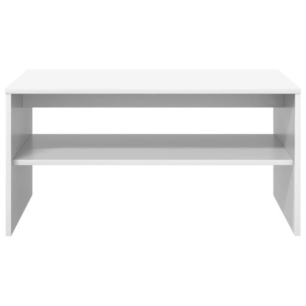 Couchtisch Weiß 80 x 50 x 40 cm Holzwerkstoff