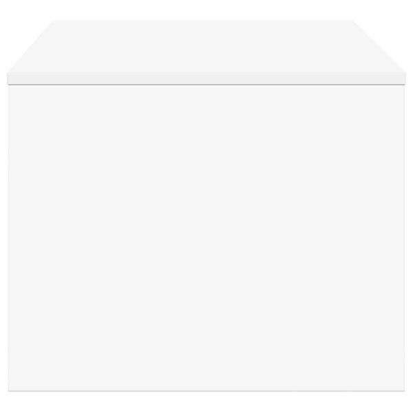 Couchtisch Weiß 80 x 50 x 40 cm Holzwerkstoff