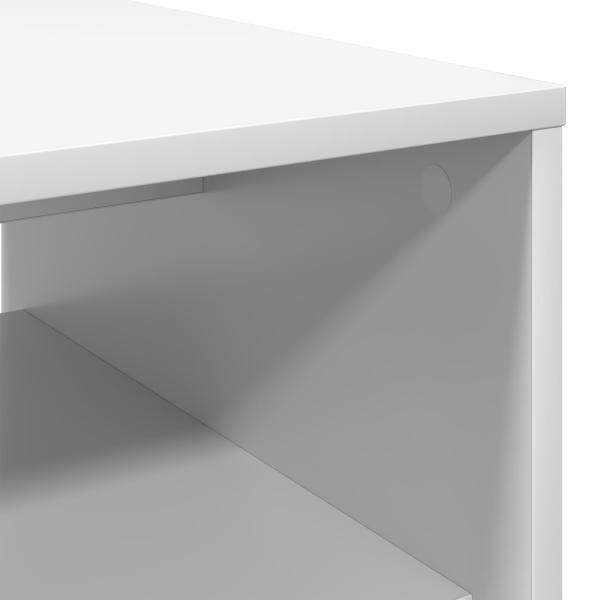 Couchtisch Weiß 80 x 50 x 40 cm Holzwerkstoff