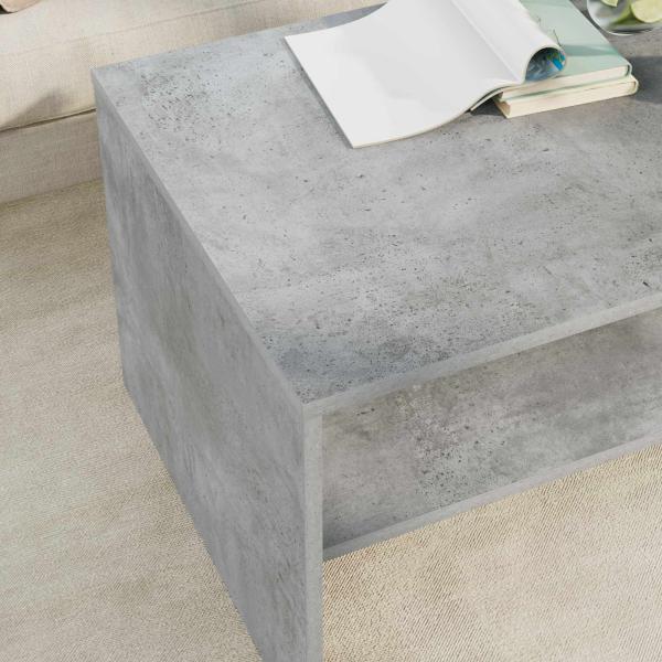 Couchtisch Beton Grau 80 x 50 x 40 cm Holzwerkstoff