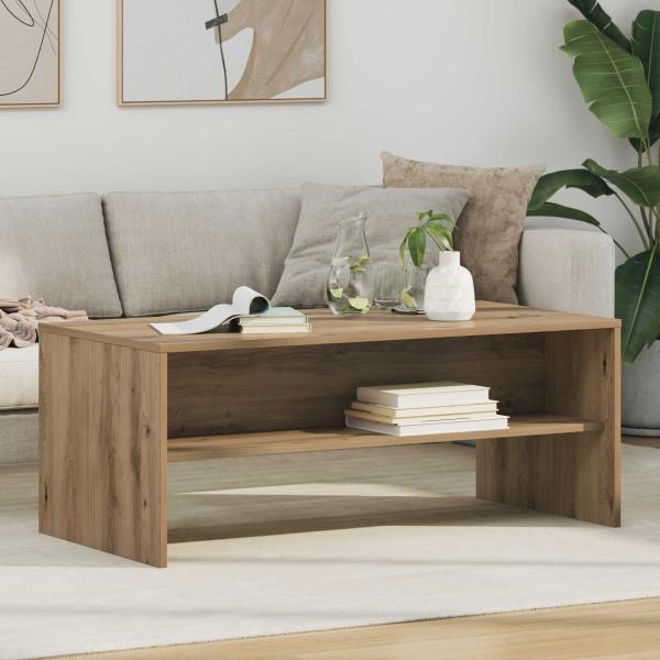 ARDEBO.de - Couchtisch Artisan-Eiche 100 x 50 x 40 cm Holzwerkstoff