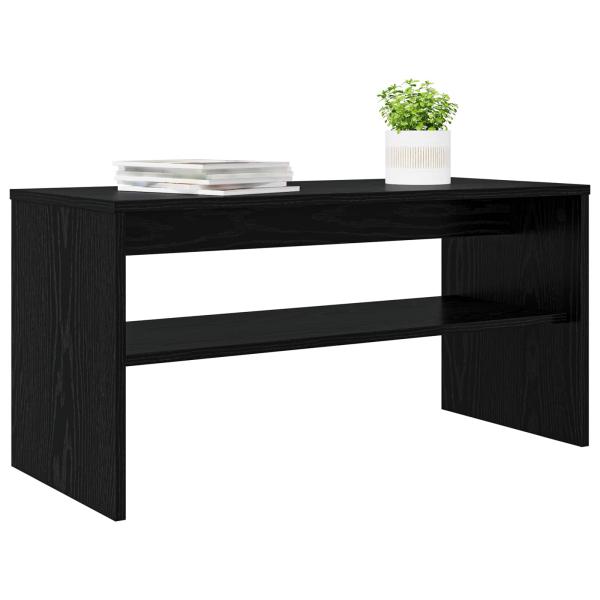 TV-Schränk Schwarz Eichen-Optik 80 x 35 x 40 cm Holzwerkstoff