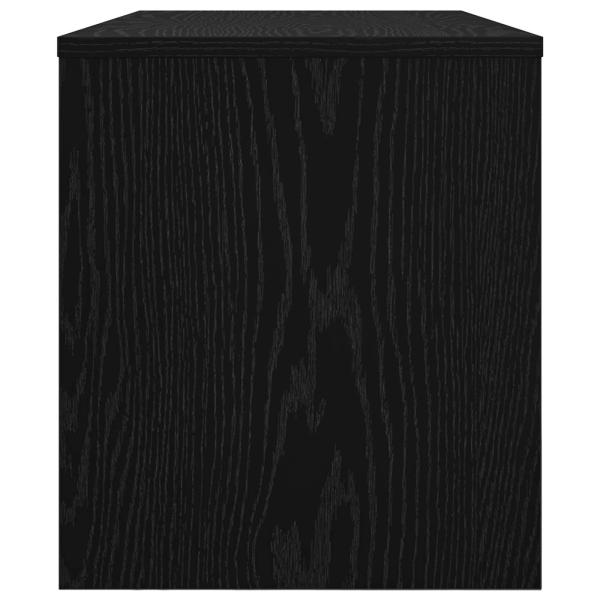 TV-Schränk Schwarz Eichen-Optik 80 x 35 x 40 cm Holzwerkstoff