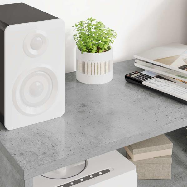 TV-Schränk Beton Grau 80 x 35 x 40 cm Holzwerkstoff