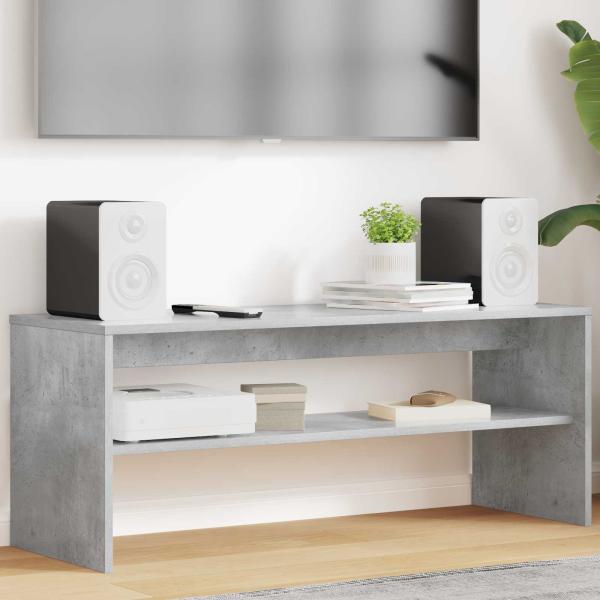 ARDEBO.de - TV-Schränk Beton Grau 100 x 35 x 40 cm Holzwerkstoff
