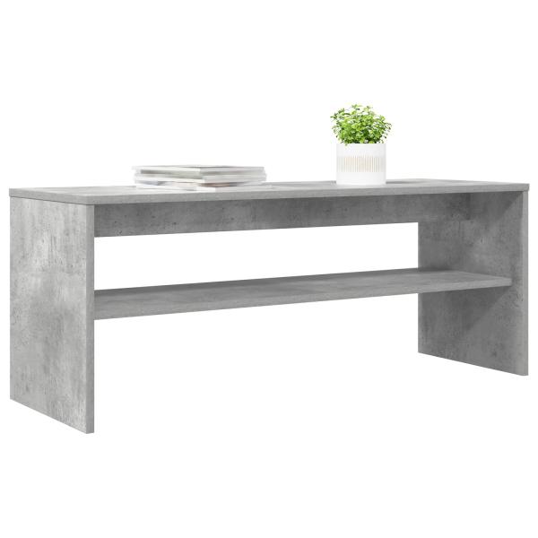 TV-Schränk Beton Grau 100 x 35 x 40 cm Holzwerkstoff