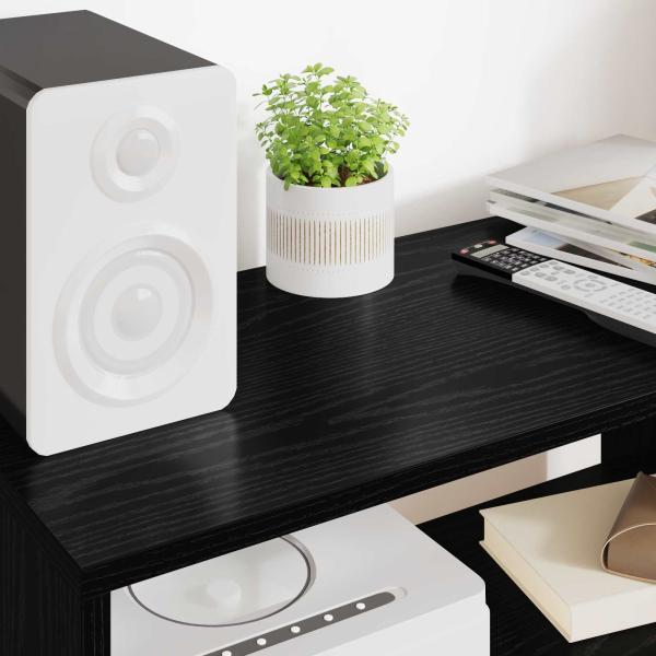 TV-Schränk Schwarz Eichen-Optik 60 x 30 x 40 cm Holzwerkstoff