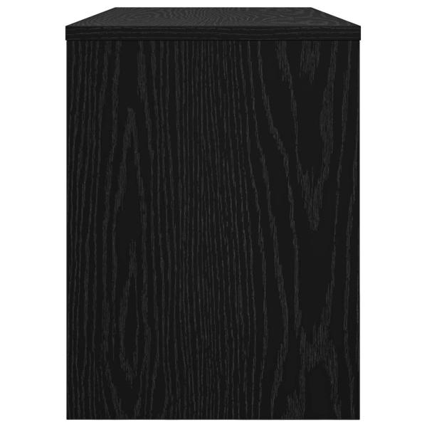 TV-Schränk Schwarz Eichen-Optik 80 x 30 x 40 cm Holzwerkstoff