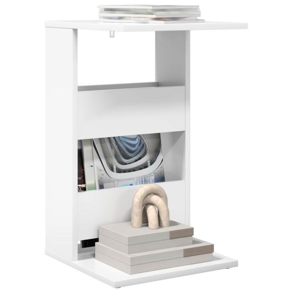 Beistelltisch Weiß 40 x 35 x 60,5 cm Holzwerkstoff