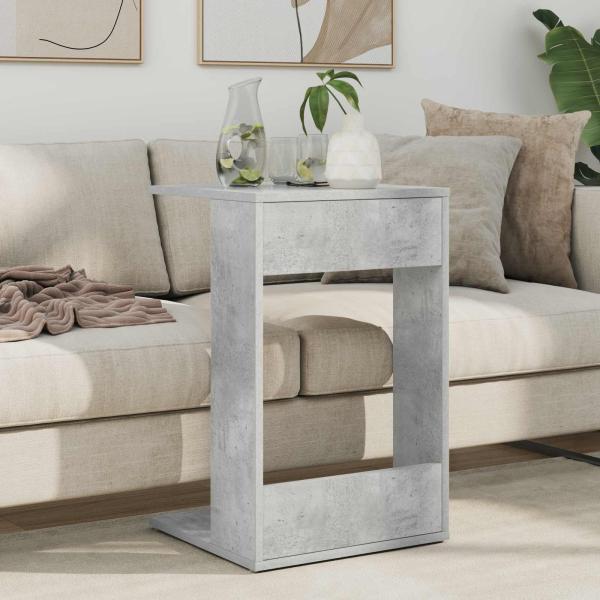 Beistelltisch Beton Grau 40 x 38 x 62,5 cm Holzwerkstoff