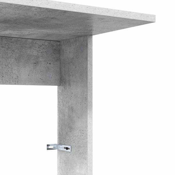 Beistelltisch Beton Grau 40 x 38 x 62,5 cm Holzwerkstoff