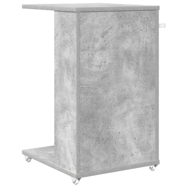 Beistelltisch Mit Rad Beton Grau 40 x 35 x 60 cm Holzwerkstoff
