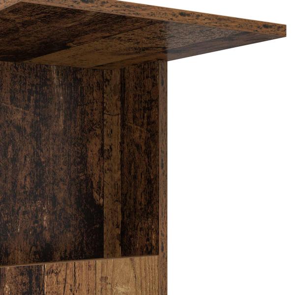 Beistelltisch Mit Rad Altholz 40 x 35 x 60 cm Holzwerkstoff