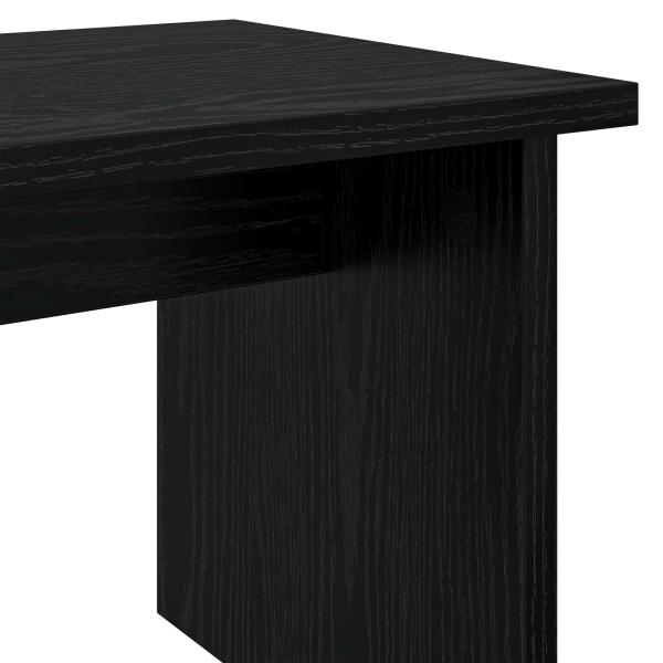 Schuhschrank mit Regal 2 pcs Schwarz Eichen-Optik Holzwerkstoff