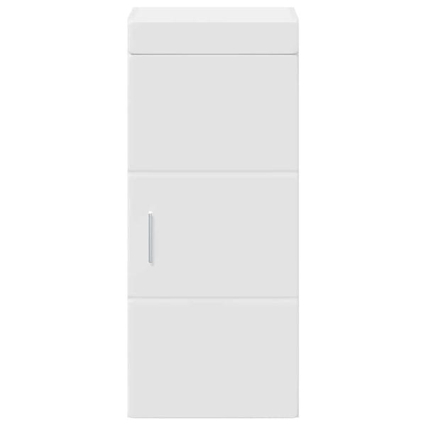 Badezimmer-Wandschrank mit Regal TULUM Weiß 37 x 24,5 x 86 cm