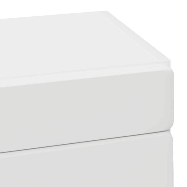 Badezimmer-Wandschrank mit Regal TULUM Weiß 37 x 24,5 x 86 cm