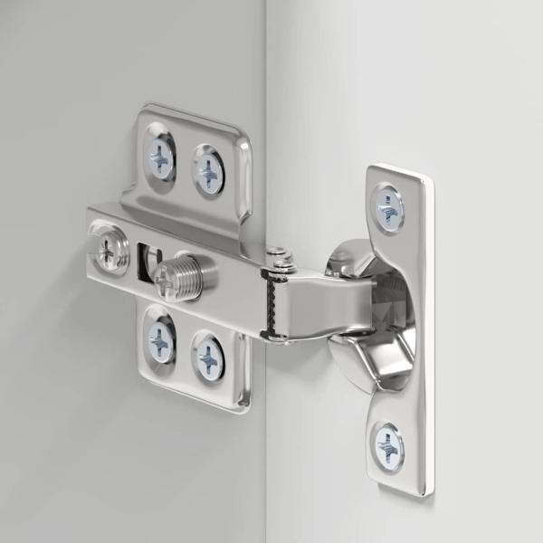 Badezimmer-Wandschrank mit Regal TULUM Weiß 37 x 24,5 x 86 cm