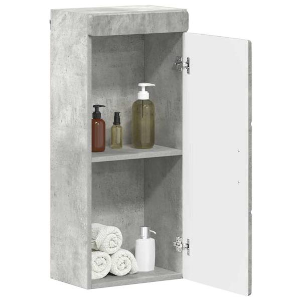 Badezimmer-Wandschrank TULUM Beton Grau 37 x 24,5 x 86 cm
