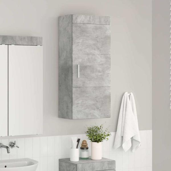 Badezimmer-Wandschrank TULUM Beton Grau 37 x 24,5 x 86 cm