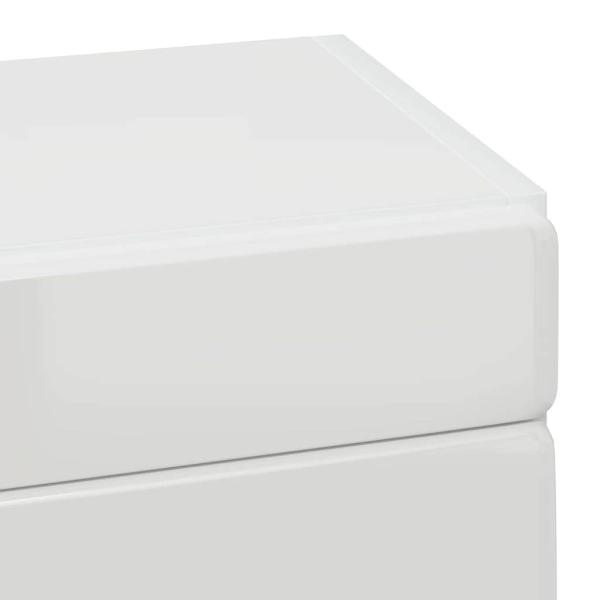 Badezimmer-Wandschrank TULUM Hochglanz Weiß 37 x 24,5 x 86 cm
