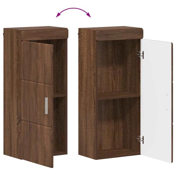 Badezimmer-Wandschrank TULUM Braun Eichen-Optik Holzwerkstoff
