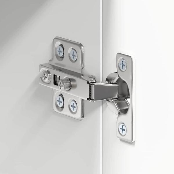 Badezimmerspiegelschrank mit Regal TULUM Weiß 60 x 16,5 x 78 cm