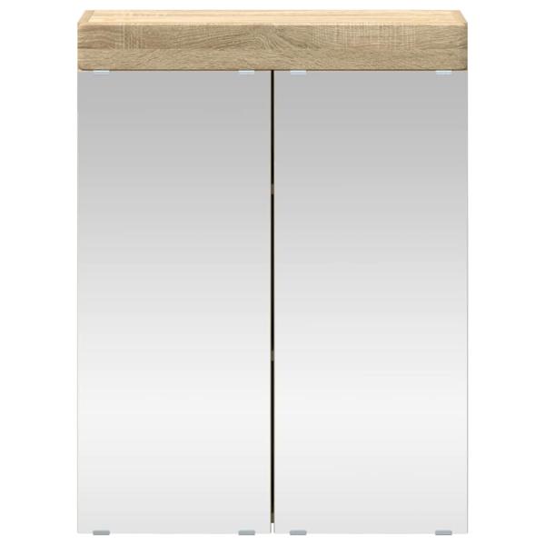 Badezimmerspiegelschrank TULUM Sonoma-Eiche 60 x 16,5 x 78 cm