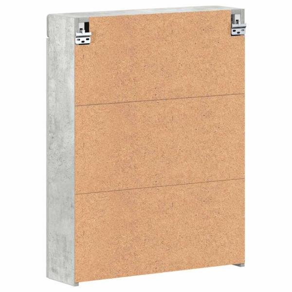 Badezimmerspiegelschrank TULUM Beton Grau 60 x 16,5 x 78 cm