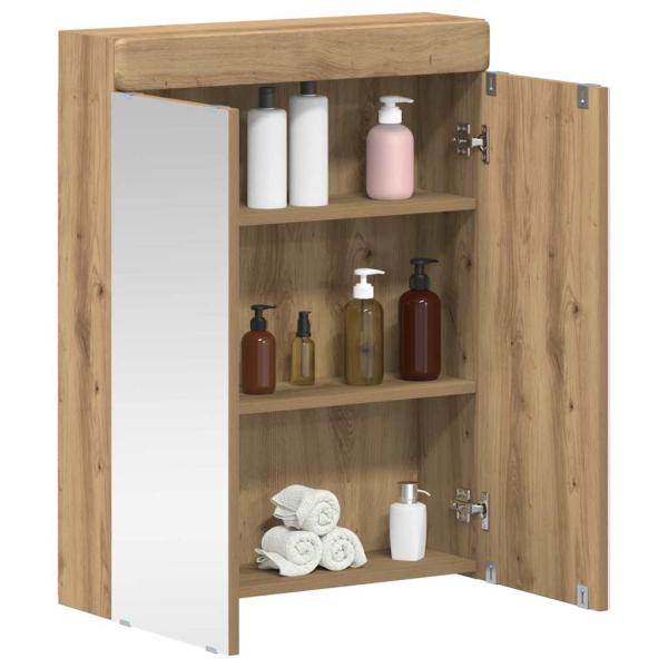 Badezimmerspiegelschrank TULUM Artisan-Eiche 60 x 16,5 x 78 cm