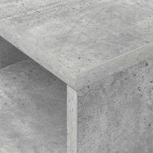Beistelltisch 2 pcs Beton Grau 30,5 x 30 x 45 cm Holzwerkstoff