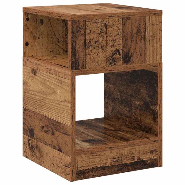 Beistelltisch Altholz 30,5 x 30 x 45 cm Holzwerkstoff