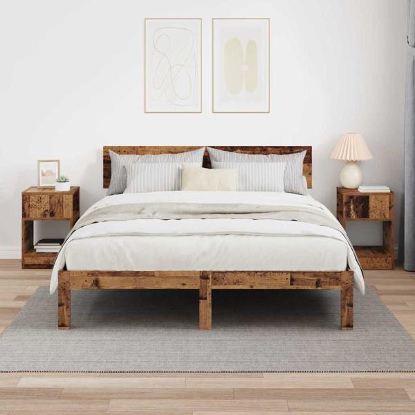 Beistelltisch 2 pcs Altholz 30,5 x 30 x 45 cm Holzwerkstoff