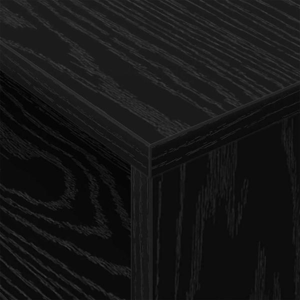 Beistelltisch Schwarz Eichen-Optik 40,5 x 40 x 45 cm