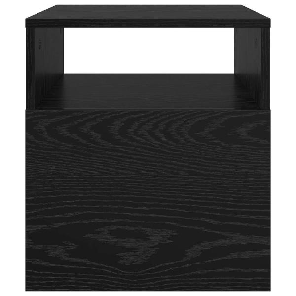 Beistelltisch 2 pcs Schwarz Eichen-Optik 40,5 x 40 x 45 cm