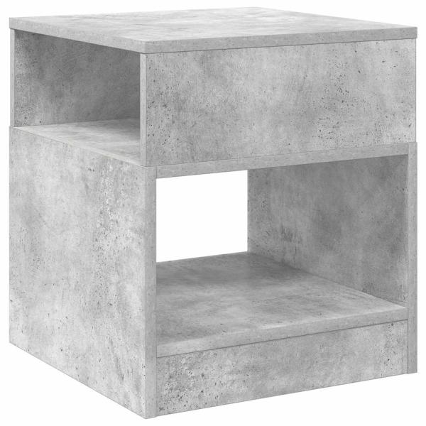 Beistelltisch 2 pcs Beton Grau 40,5 x 40 x 45 cm Holzwerkstoff