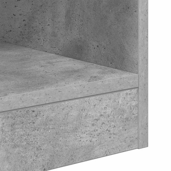 Beistelltisch 2 pcs Beton Grau 40,5 x 40 x 45 cm Holzwerkstoff