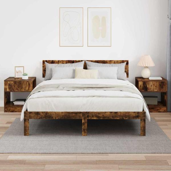 Beistelltisch 2 pcs Geräucherte Eiche 40,5 x 40 x 45 cm