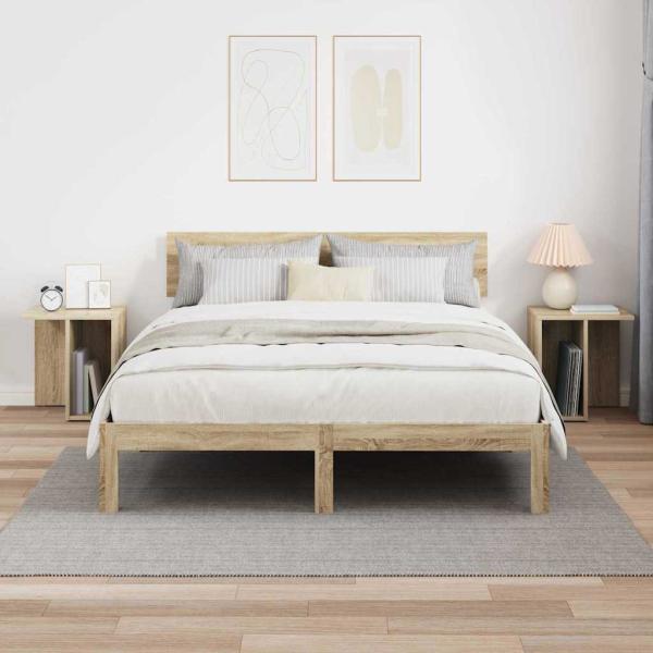 Beistelltisch 2 pcs Sonoma-Eiche 37 x 32 x 40 cm Holzwerkstoff