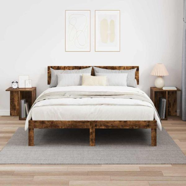 Beistelltisch 2 pcs Geräucherte Eiche 37 x 32 x 40 cm